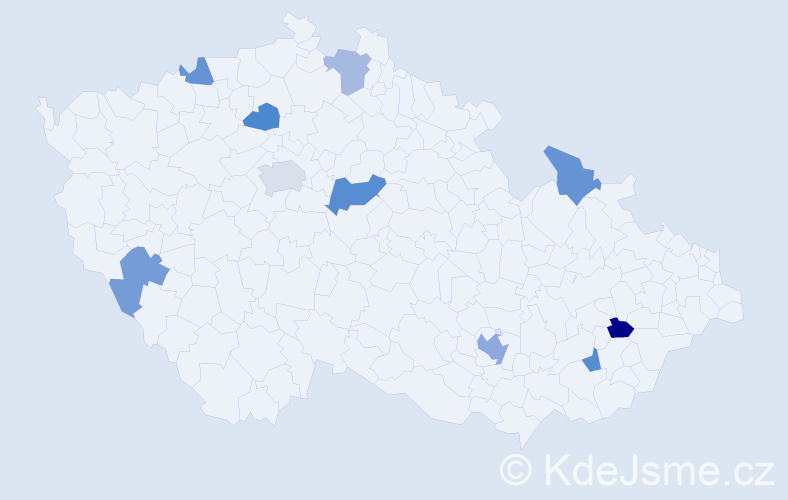 Jméno: 'Van Quynh', počet výskytů 14 v celé ČR
