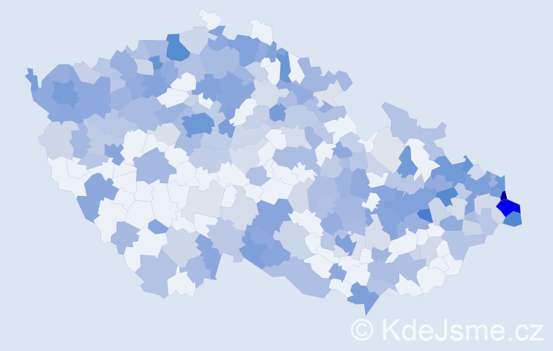 Jméno: 'Adela', počet výskytů 536 v celé ČR