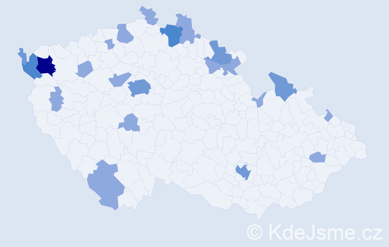 Jméno: 'Sieglinde', počet výskytů 40 v celé ČR