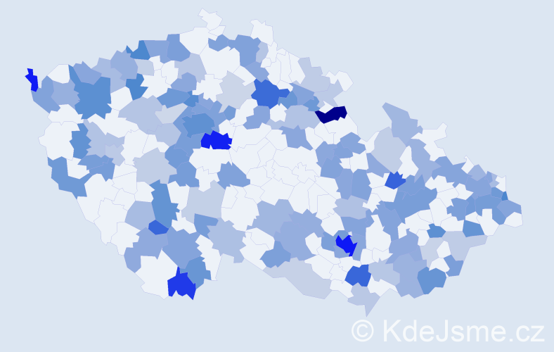 Jméno: 'Lucas', počet výskytů 257 v celé ČR