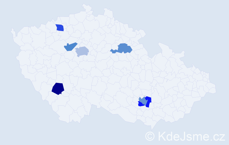 Jméno: 'Nils', počet výskytů 9 v celé ČR