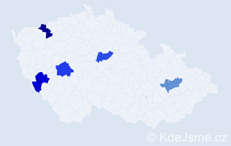 Jméno: 'Quang Dao', počet výskytů 5 v celé ČR