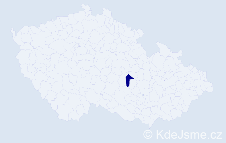Jméno: 'Veronija', počet výskytů 1 v celé ČR