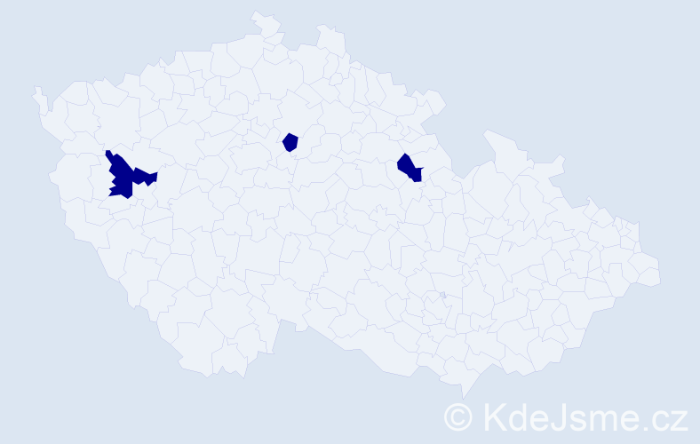 Jméno: 'Maxmilián Václav', počet výskytů 3 v celé ČR