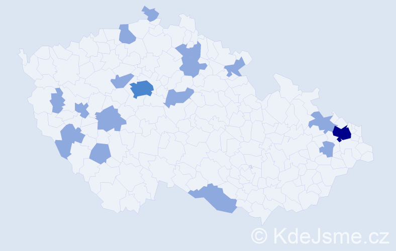 Jméno: 'Thi Loi', počet výskytů 23 v celé ČR