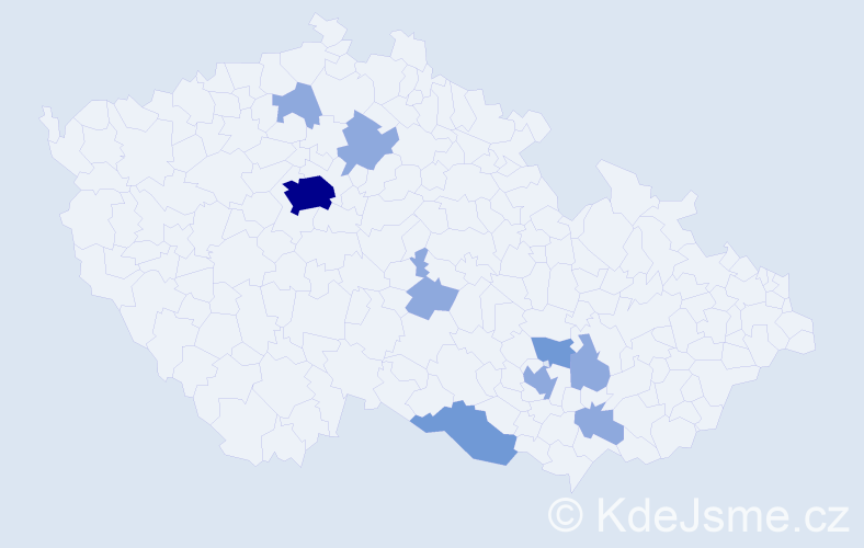 Jméno: 'Erdenebayar', počet výskytů 16 v celé ČR