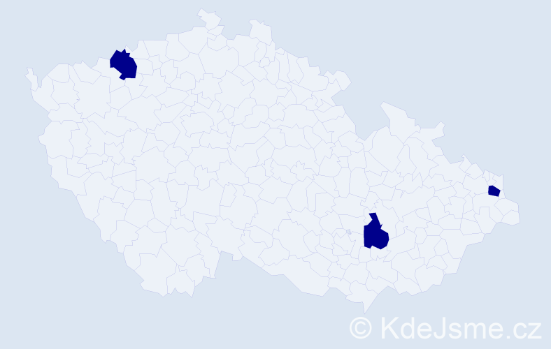 Jméno: 'Herrmann', počet výskytů 3 v celé ČR