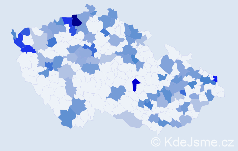 Jméno: 'Melissa', počet výskytů 198 v celé ČR