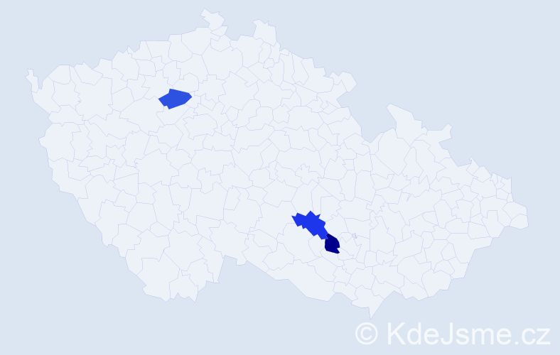 Jméno: 'Nara', počet výskytů 3 v celé ČR