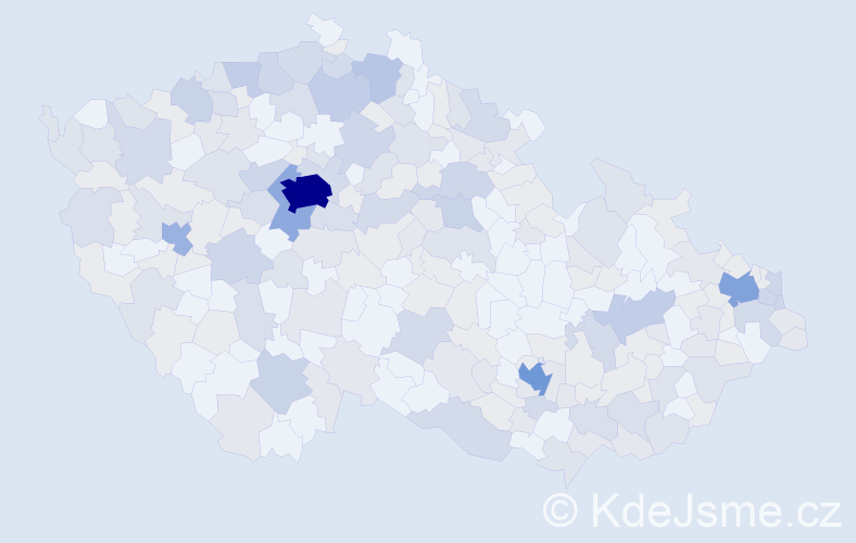 Jméno: 'Victoria', počet výskytů 530 v celé ČR
