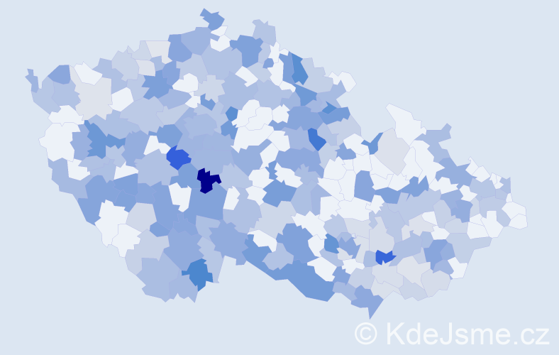 Jméno: 'Katka', počet výskytů 385 v celé ČR