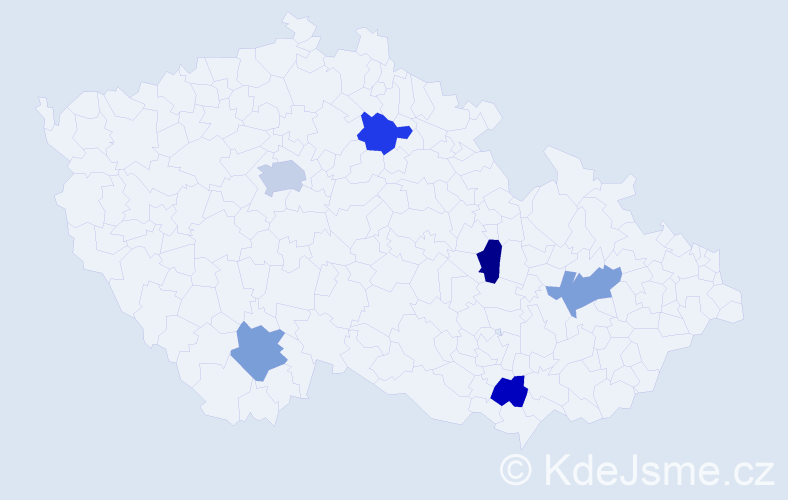 Jméno: 'Neda', počet výskytů 7 v celé ČR