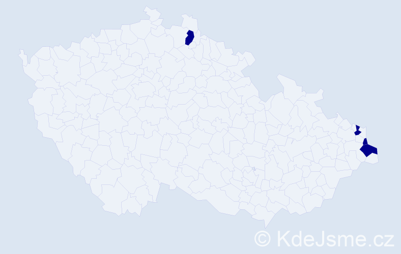 Jméno: 'Bronisława', počet výskytů 4 v celé ČR
