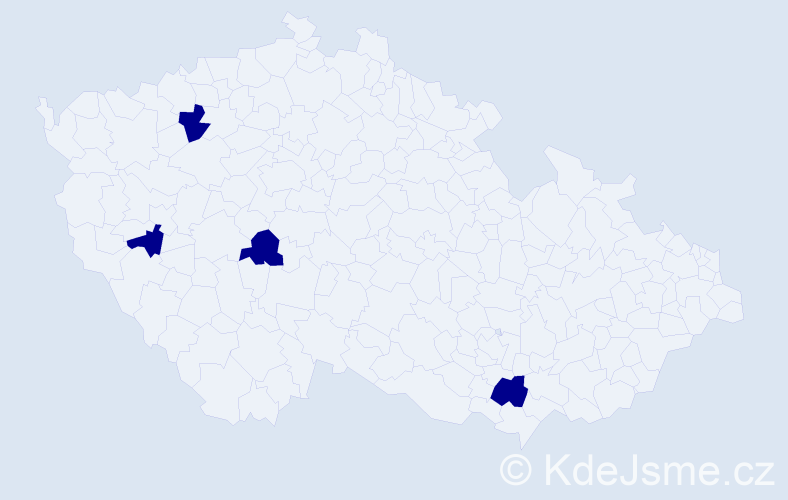 Jméno: 'Wolf Dieter', počet výskytů 4 v celé ČR