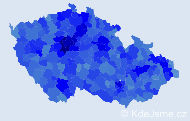 Jméno: 'Eliška', počet výskytů 61517 v celé ČR