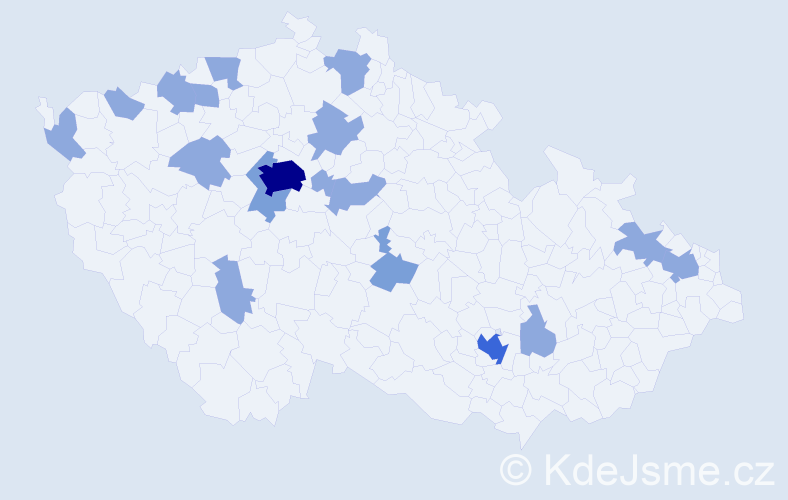 Jméno: 'Camilla', počet výskytů 29 v celé ČR
