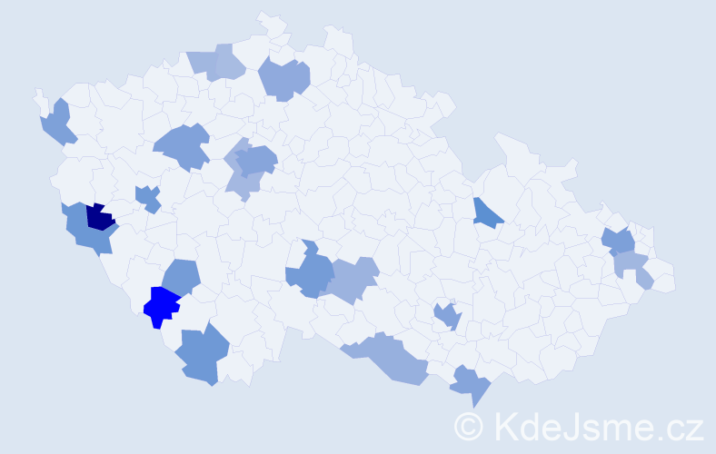 Jméno: 'Quoc Hung', počet výskytů 39 v celé ČR