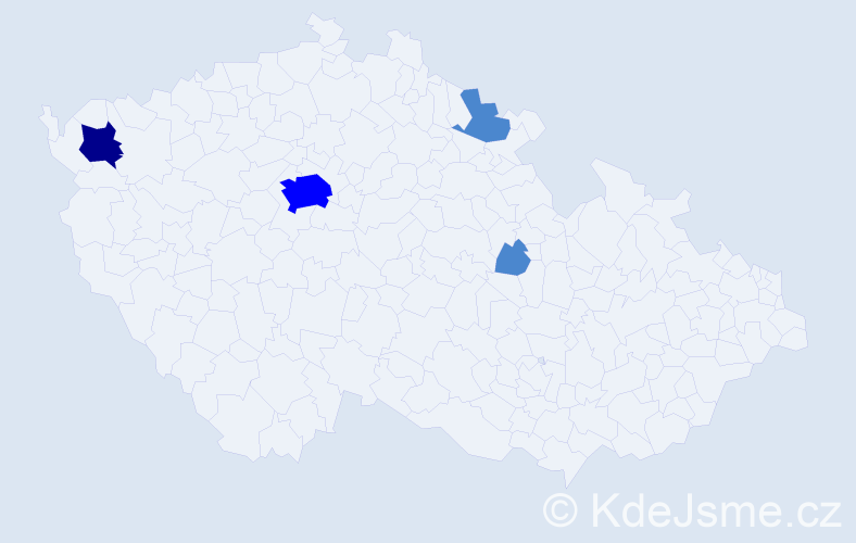Jméno: 'Mathilde', počet výskytů 7 v celé ČR