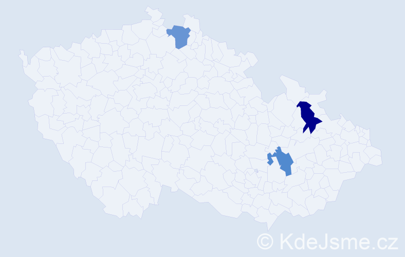 Jméno: 'Ireneus', počet výskytů 3 v celé ČR