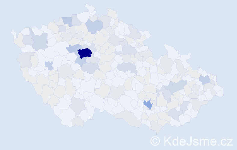 Jméno: 'Marina', počet výskytů 341 v celé ČR