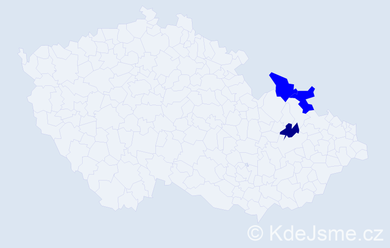 Jméno: 'Trane', počet výskytů 4 v celé ČR
