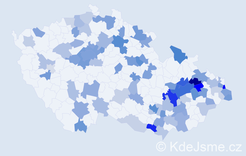 Jméno: 'Matias', počet výskytů 169 v celé ČR