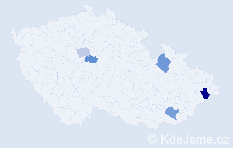 Jméno: 'Charlotte Marie', počet výskytů 7 v celé ČR
