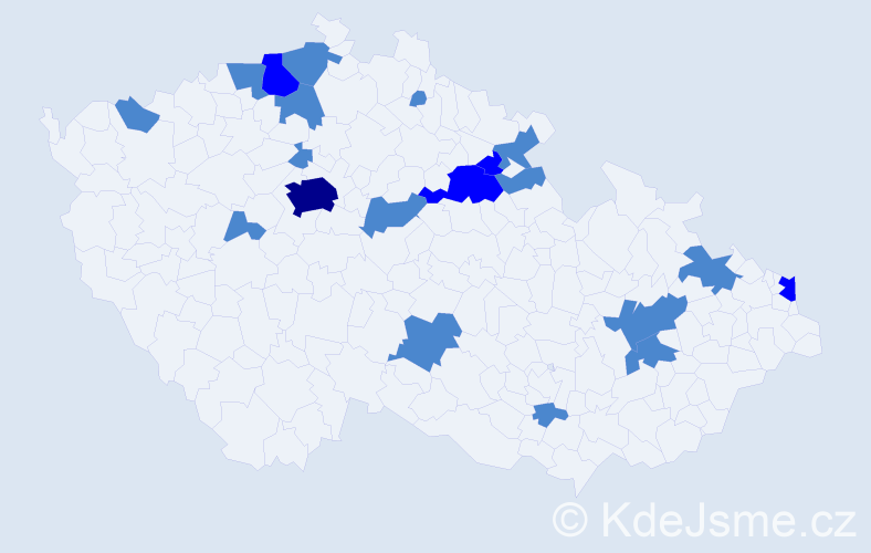 Jméno: 'Arana', počet výskytů 26 v celé ČR