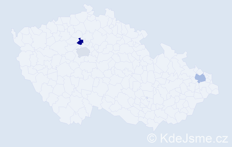 Jméno: 'Selami', počet výskytů 3 v celé ČR