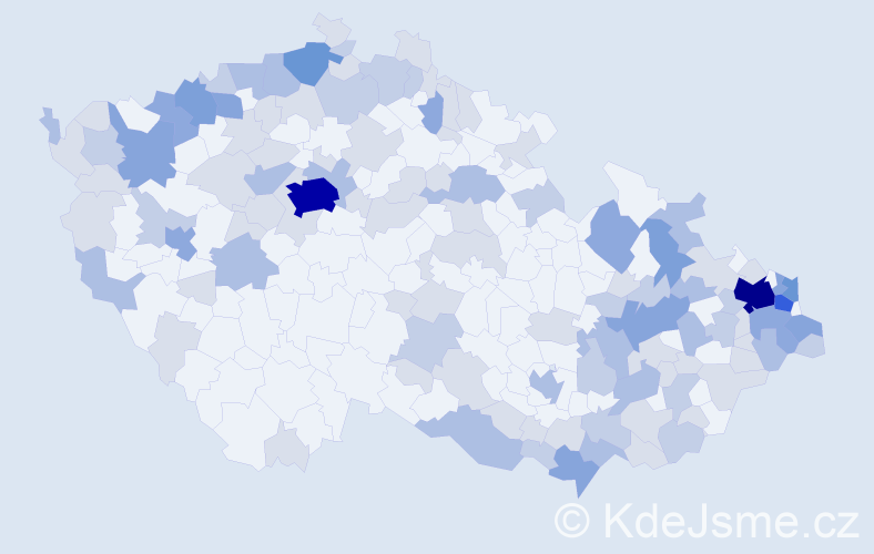 Jméno: 'Štefania', počet výskytů 275 v celé ČR