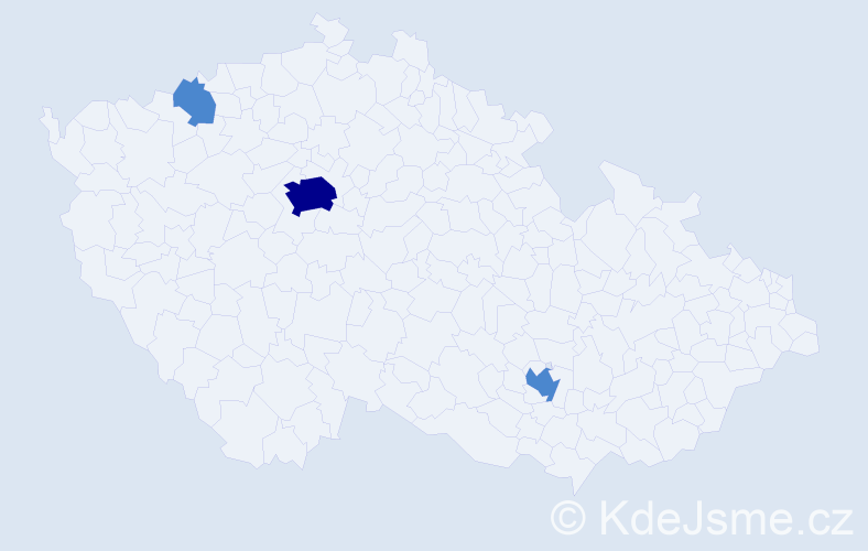 Jméno: 'Tobias Petr', počet výskytů 5 v celé ČR