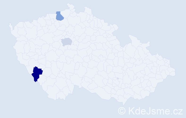 Jméno: 'Jaime', počet výskytů 4 v celé ČR