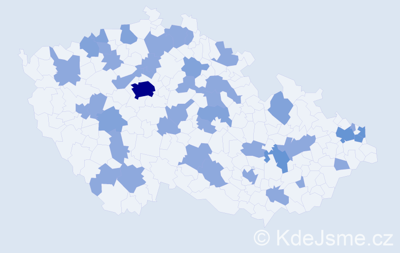 Jméno: 'Lubica', počet výskytů 66 v celé ČR