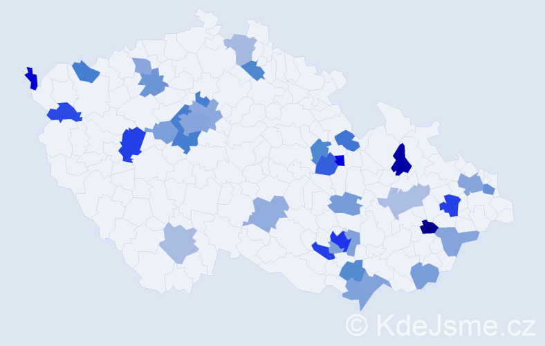 Jméno: 'Timon', počet výskytů 59 v celé ČR