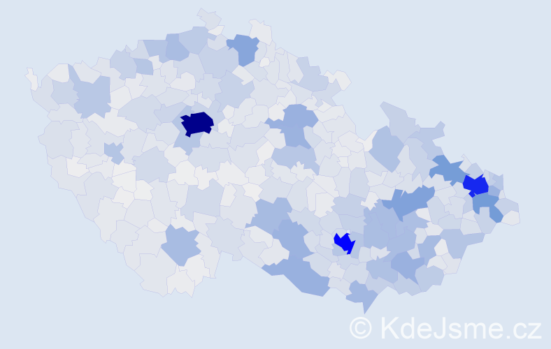 Jméno: 'Vítězslav', počet výskytů 9744 v celé ČR
