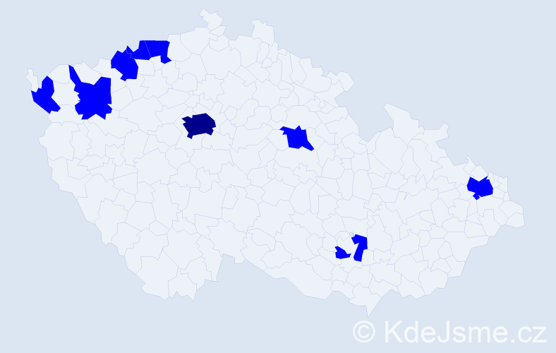 Jméno: 'Duy Linh', počet výskytů 10 v celé ČR