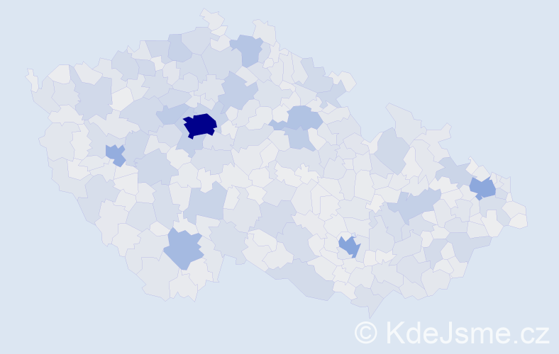 Jméno: 'Milena', počet výskytů 24661 v celé ČR