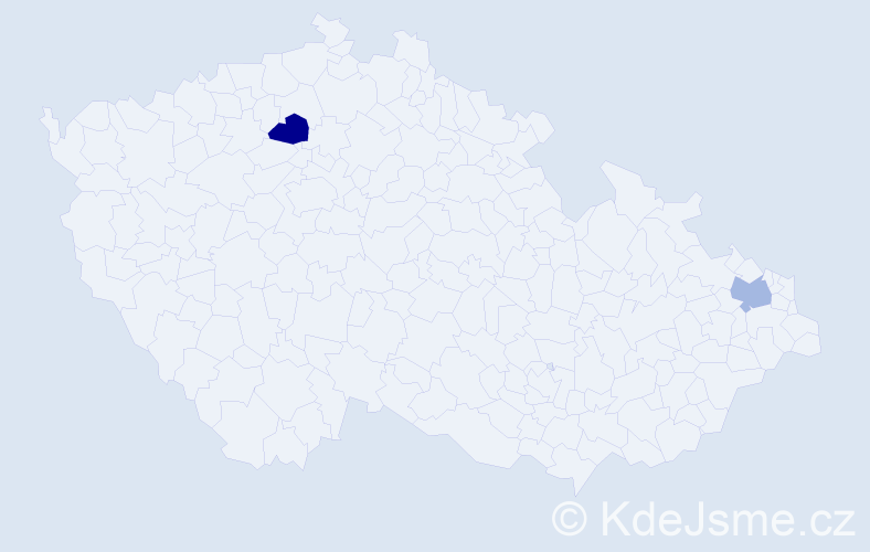 Jméno: 'Emma Lucie', počet výskytů 2 v celé ČR