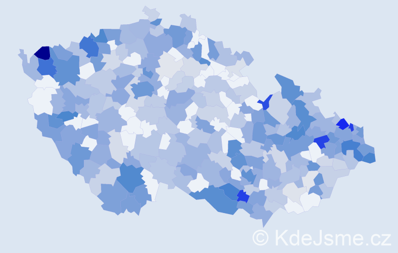Jméno: 'Hermína', počet výskytů 651 v celé ČR