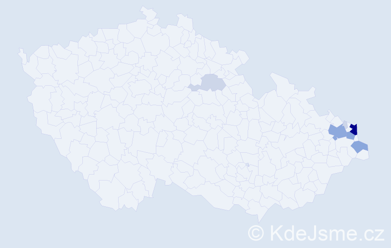 Jméno: 'Měčislav', počet výskytů 24 v celé ČR