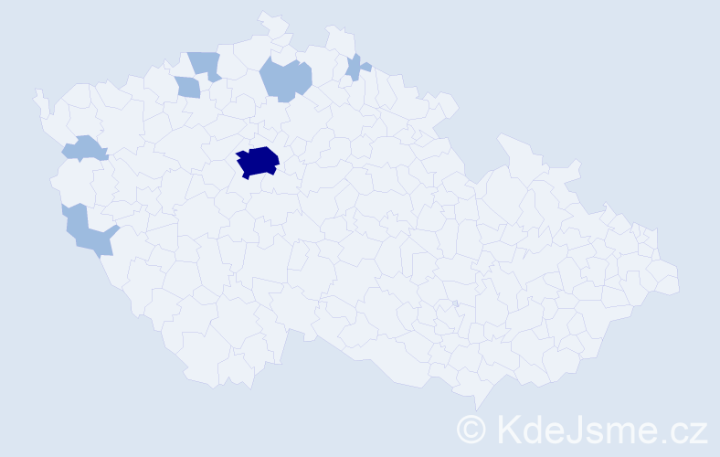 Jméno: 'Tu Anh', počet výskytů 10 v celé ČR