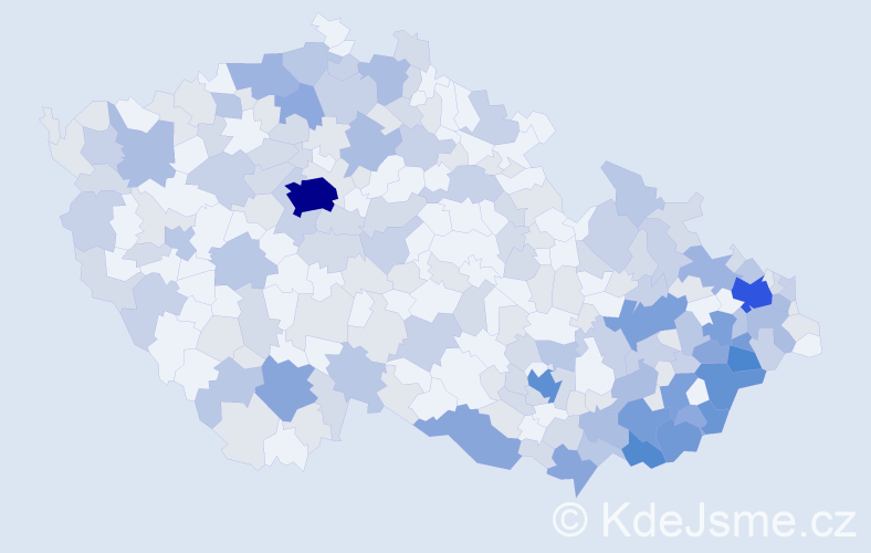 Jméno: 'Anastazie', počet výskytů 513 v celé ČR