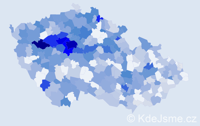 Jméno: 'Běla', počet výskytů 1196 v celé ČR