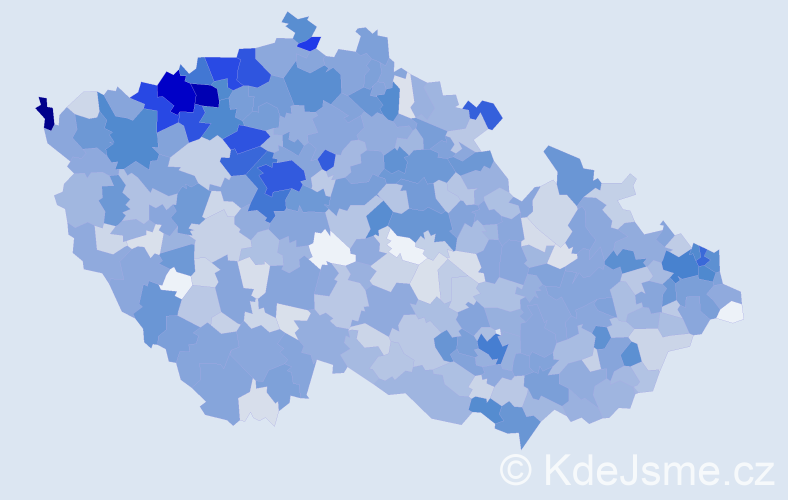 Jméno: 'Andrej', počet výskytů 2720 v celé ČR