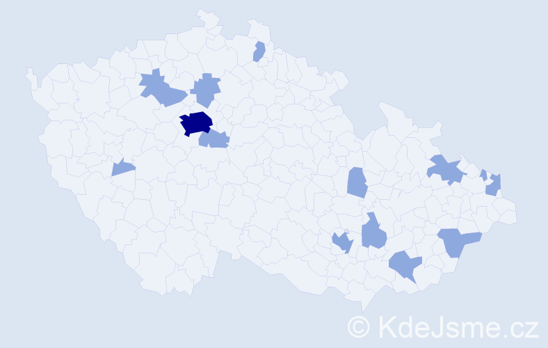 Jméno: 'Sofía', počet výskytů 26 v celé ČR