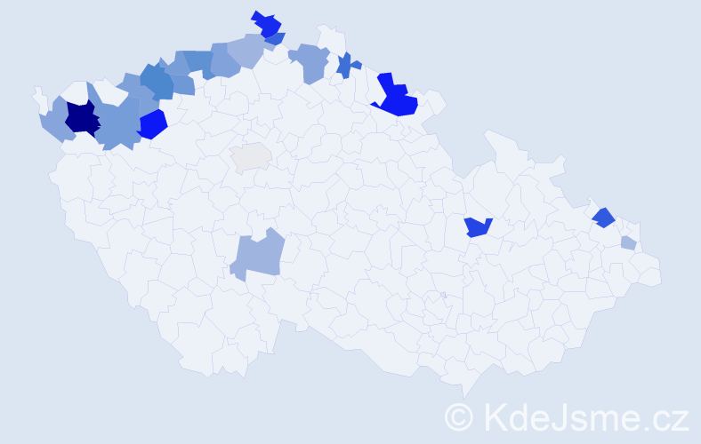 Jméno: 'Reiner', počet výskytů 39 v celé ČR