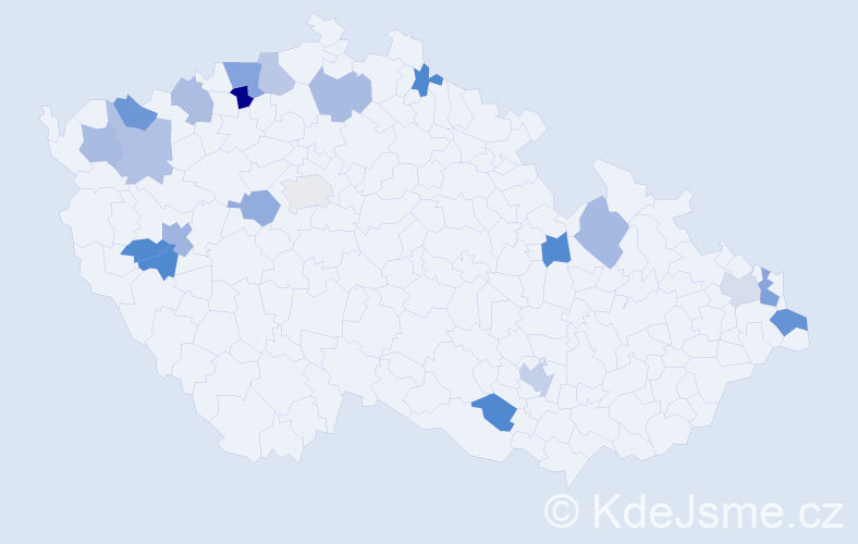 Jméno: 'Lilli', počet výskytů 28 v celé ČR