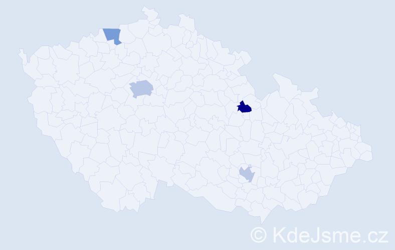 Jméno: 'Emina', počet výskytů 6 v celé ČR