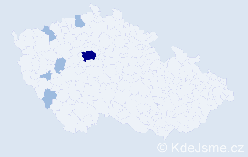 Jméno: 'Jaime', počet výskytů 9 v celé ČR