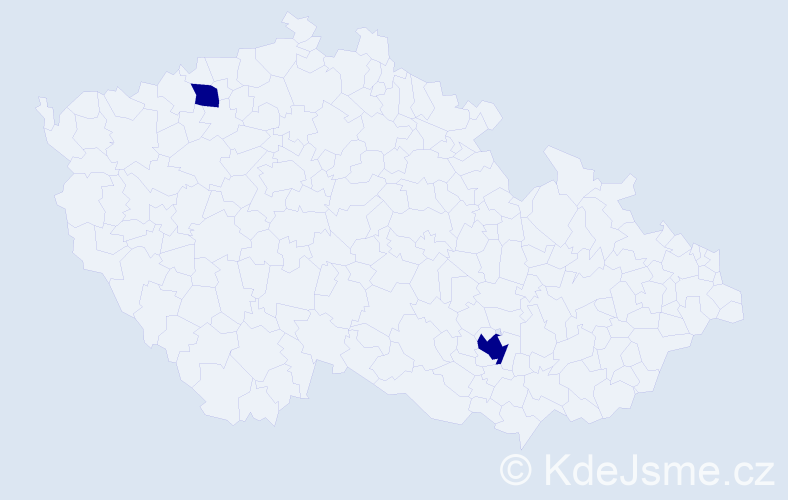 Jméno: 'Alexander Josef', počet výskytů 2 v celé ČR